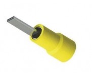 Terminal Pino Pré Isolado Amarelo 25mm² (100 peças)